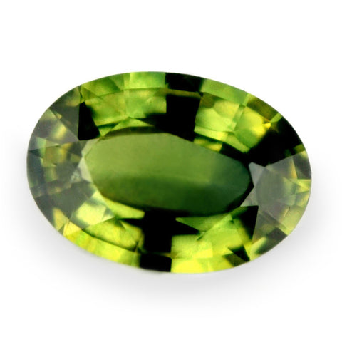 0.84ct Certified Natural Green Sapphire