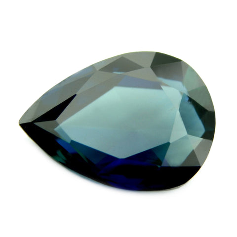 0.79ct Certified Natural Teal Sapphire