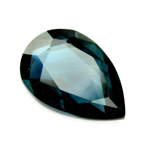 0.77ct Certified Natural Teal Sapphire
