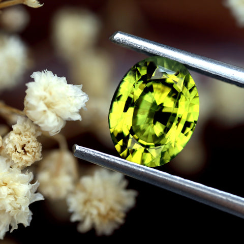 1.10ct Certified Natural Green Sapphire
