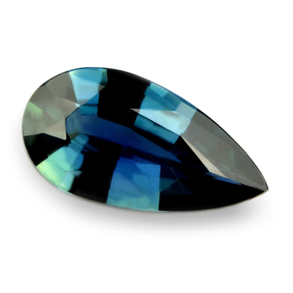 0.89ct Certified Natural Teal Sapphire