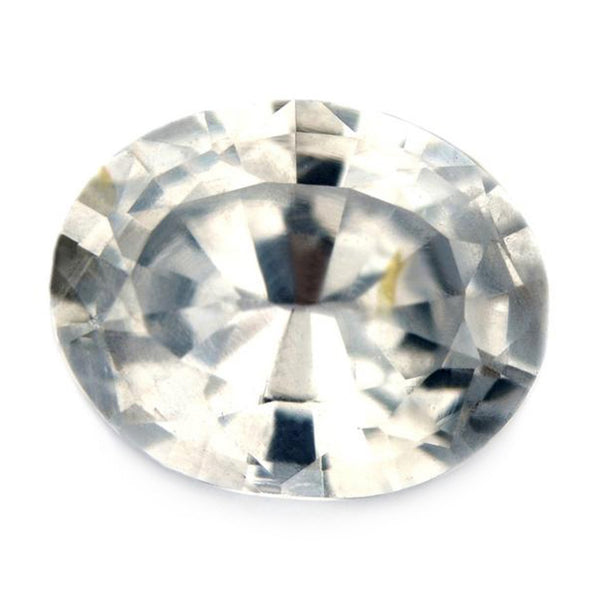 0.97ct Certified Natural White Sapphire