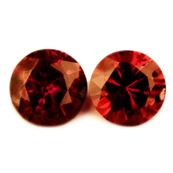 3.51mm Certified Natural Red Color Ruby Matching Pair