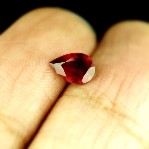 0.67ct Certified Natural Red Color Ruby