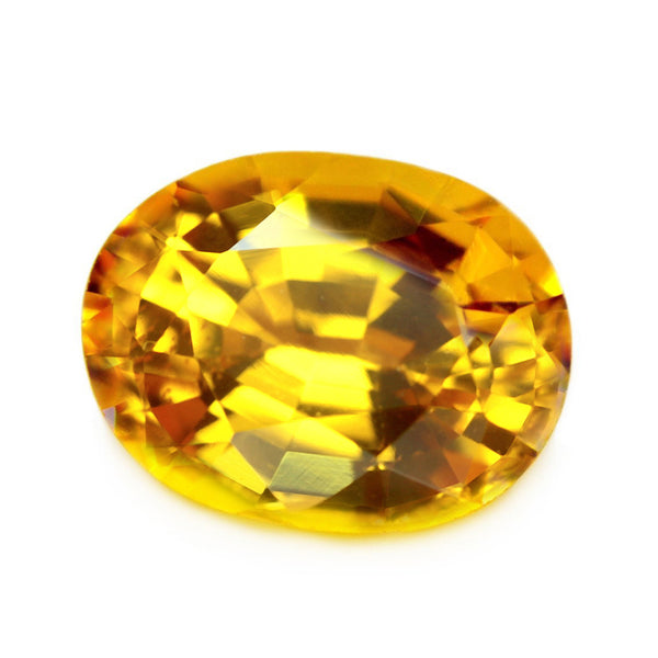 0.95 ct Certified Natural Yellow Sapphire