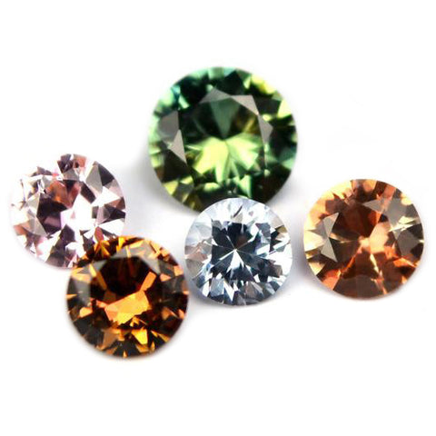 1.06ct Certified Natural Multicolor Sapphire Set