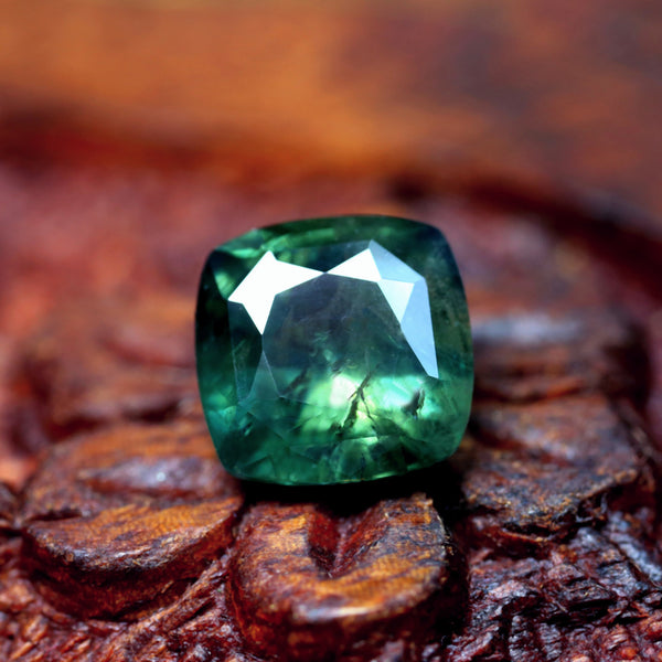 2.78ct Certified Natural Green Sapphire