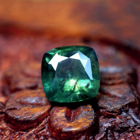 2.78ct Certified Natural Green Sapphire