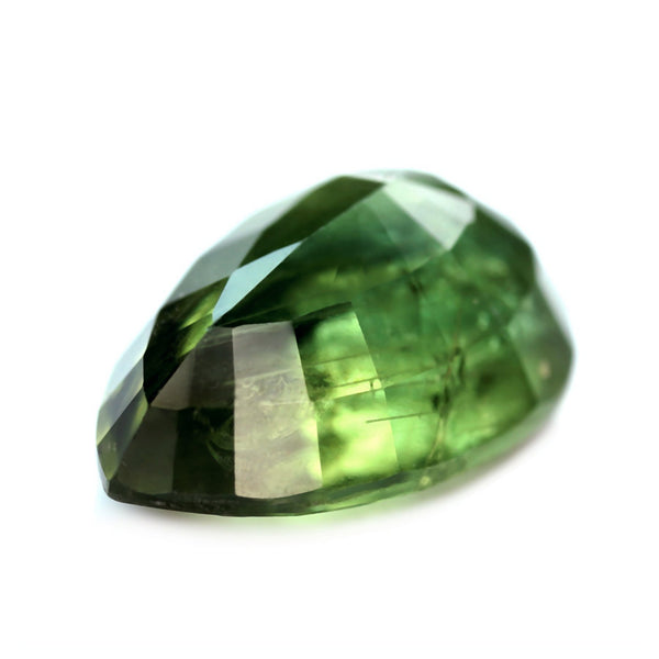 3.10ct Certified Natural Green Sapphire – sapphirebazaar