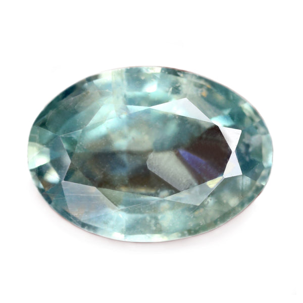 2.16ct Certified Natural Light Teal Sapphire