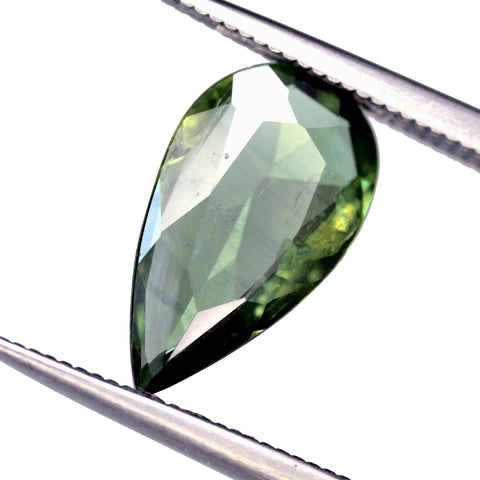 2.50ct Certified Natural Green Sapphire