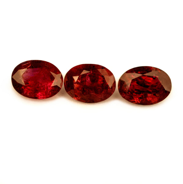 1.02ct Certified Natural Red Ruby Set - sapphirebazaar - 1
