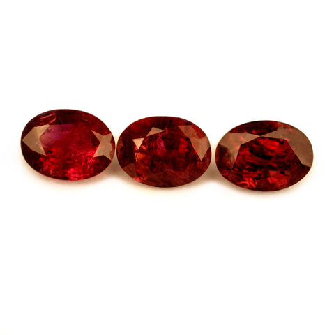 1.02ct Certified Natural Red Ruby Set - sapphirebazaar - 1