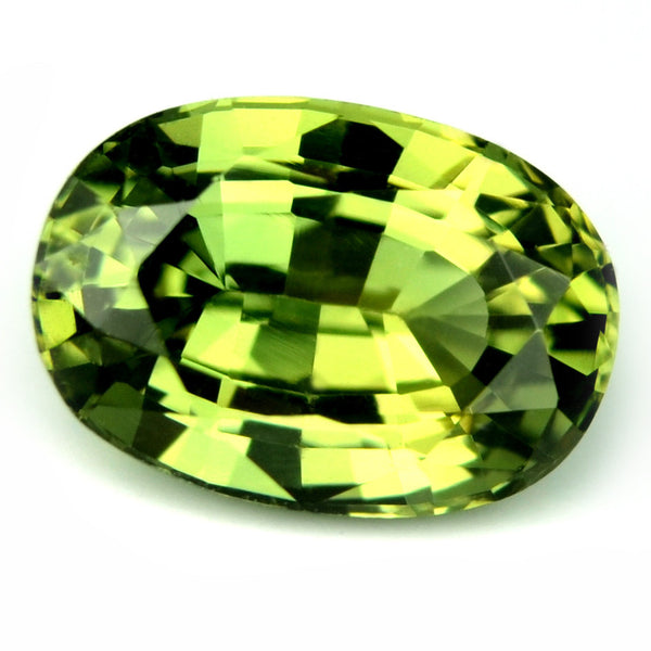 1.00ct Certified Natural Green Sapphire - sapphirebazaar - 1