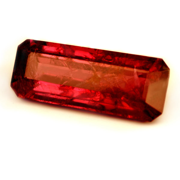 Certified Natural 1.63ct Untreated Emerald Cut Ruby - sapphirebazaar - 1