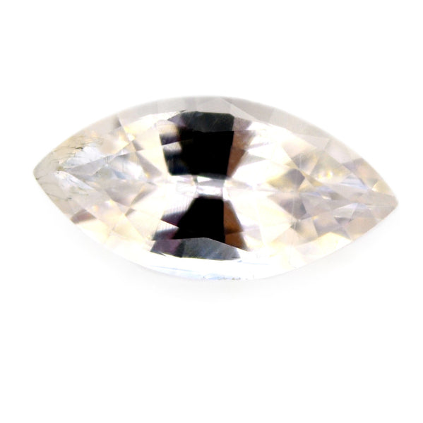0.99 ct Certified Natural White Sapphire