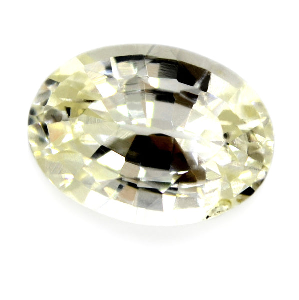 1.24 ct Certified Natural White Sapphire