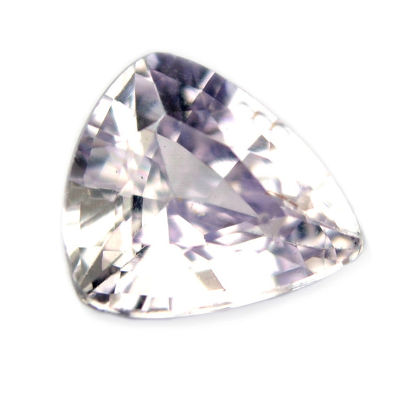 0.79 ct Certified Natural White Sapphire