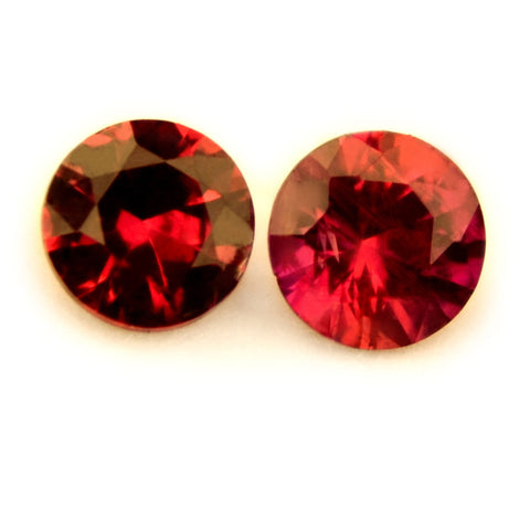 3.06 mm Certified Natural Ruby Pair - sapphirebazaar - 1