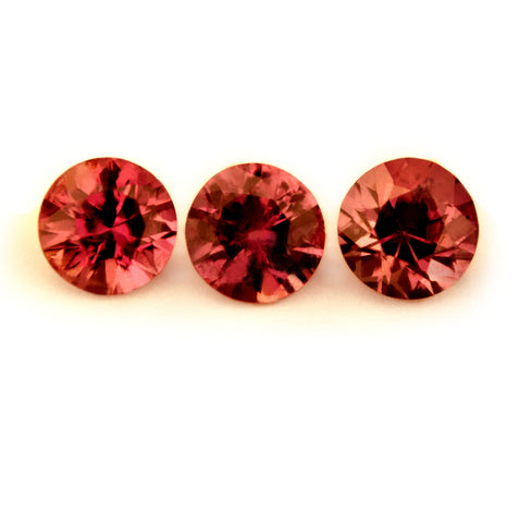 3.85 mm Certified Natural Red Ruby Set - sapphirebazaar - 1