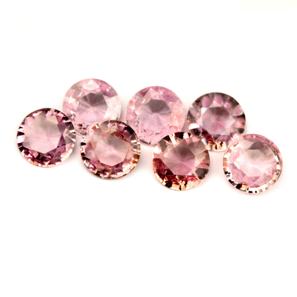Certified Natural Unheated 4.5mm Matching Pink Sapphires - sapphirebazaar - 1