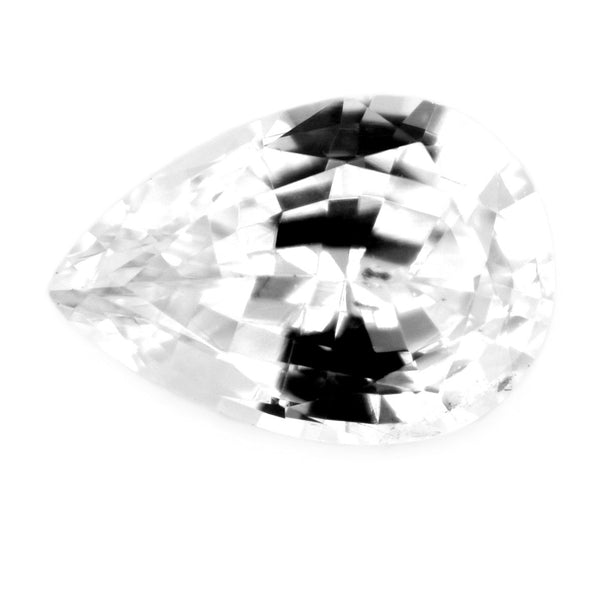 1.01 ct Certified Natural White Sapphire