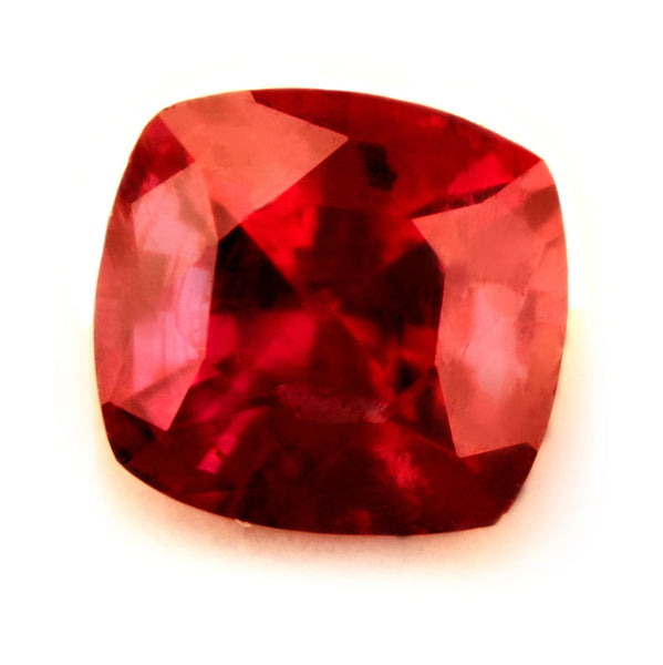 Certified Natural 0.48ct Untreated Ruby, Cushion Cut - sapphirebazaar - 1