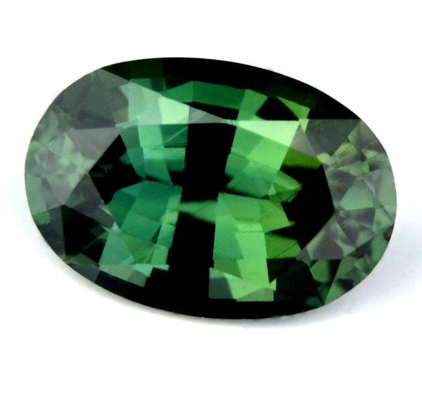 Certified Natural 0.98ct Green Sapphire Internally Flawless - sapphirebazaar - 1