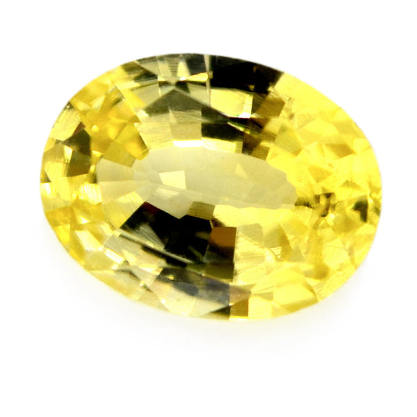 0.65 ct Certified Natural Yellow Sapphire