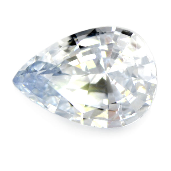 1.13 ct Certified Natural White Sapphire