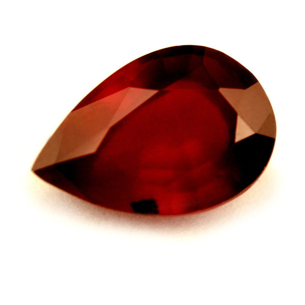 Certified Natural 0.66ct Ruby, Pear Cut - SI Clarity - sapphirebazaar - 1