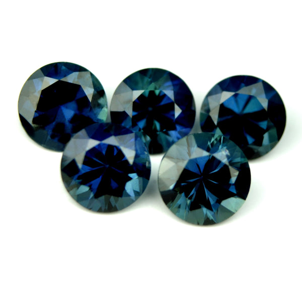 Certified Natural Unheated 1.99ct Matching Blue Sapphires - sapphirebazaar - 1
