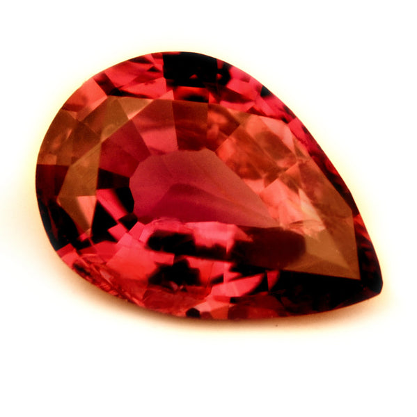 Certified Natural 0.48ct Unheated Ruby, Pear Cut - VVS Clarity - sapphirebazaar - 1