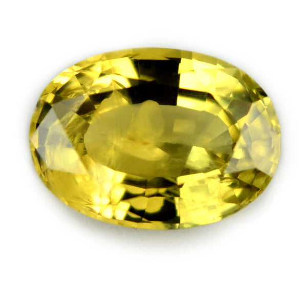 Certified Natural 1.28ct Yellow Sapphire, Oval Cut - sapphirebazaar - 1