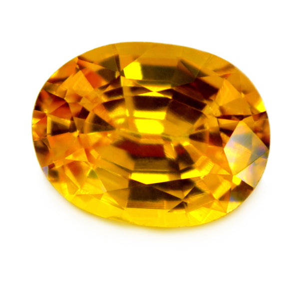 0.96 ct Certified Natural Yellow Sapphire