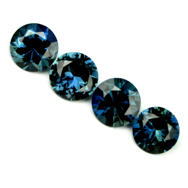 Certified Natural 1.61ct Matching Unheated Blue Sapphires - sapphirebazaar - 1