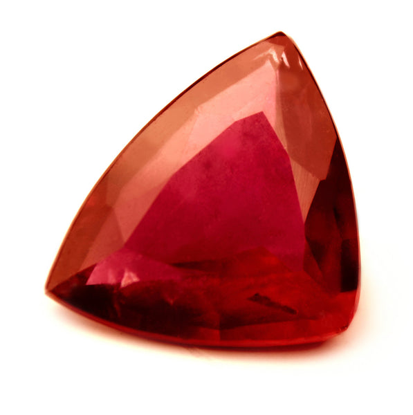 Certified Natural 1.45ct Untreated Ruby, Trillion Cut - sapphirebazaar - 1