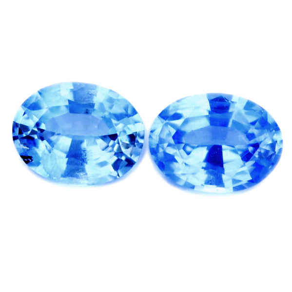 0.56 ct Certified Natural Blue Sapphire Pair