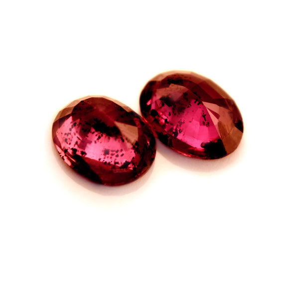 0.88ct Certified Natural Red Ruby Pair – sapphirebazaar