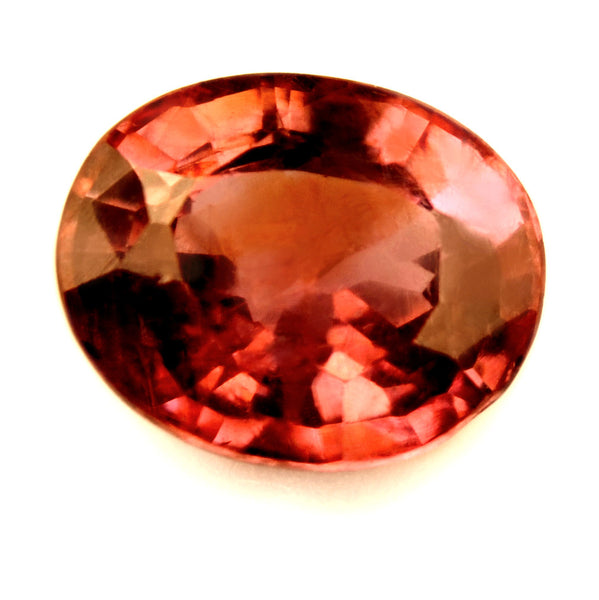 Certified Natural Unheated 1.02ct Padparadscha Sapphire, Oval Cut - sapphirebazaar - 1