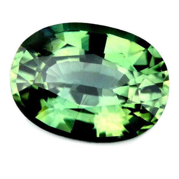 0.93ct Certified Natural Green Sapphire