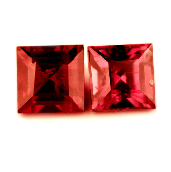 1.43 ct Certified Natural Red Ruby Pair - sapphirebazaar - 1