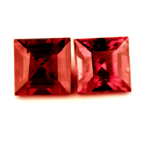 1.43 ct Certified Natural Red Ruby Pair - sapphirebazaar - 1