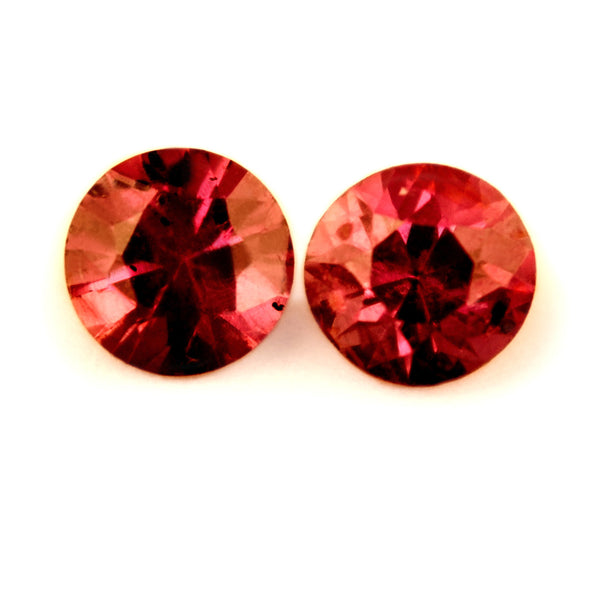 3.59 mm Certified Natural Red Ruby Pair - sapphirebazaar - 1