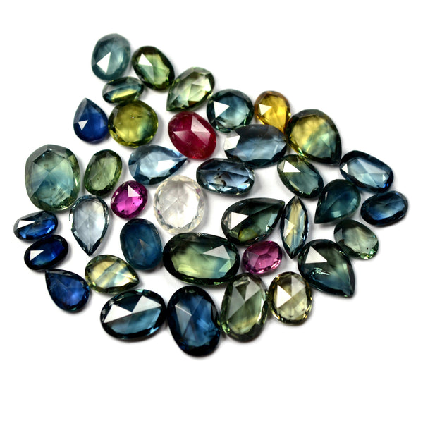 26.8ct Certified Natural Multicolor Sapphire Parcel