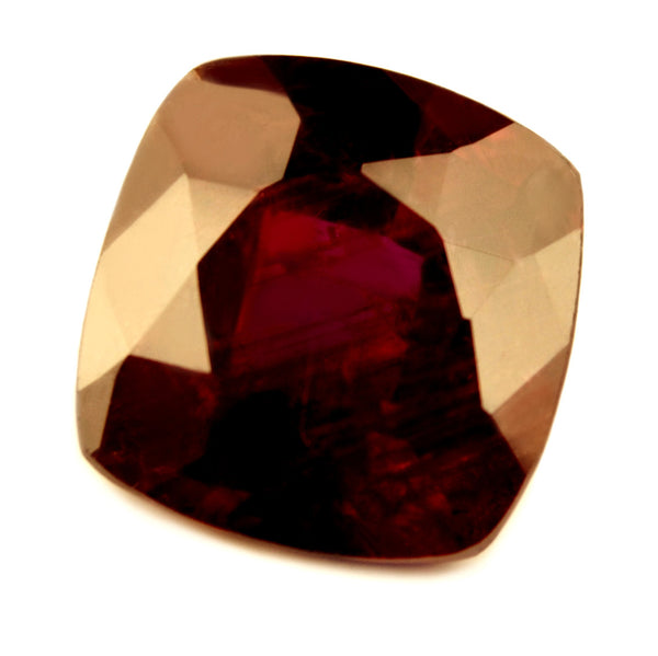 Certified Natural 1.33ct Untreated Royal Red Ruby, Cushion Cut - sapphirebazaar - 1