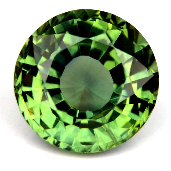 5.75 mm Certified Natural Green Sapphire - sapphirebazaar - 1
