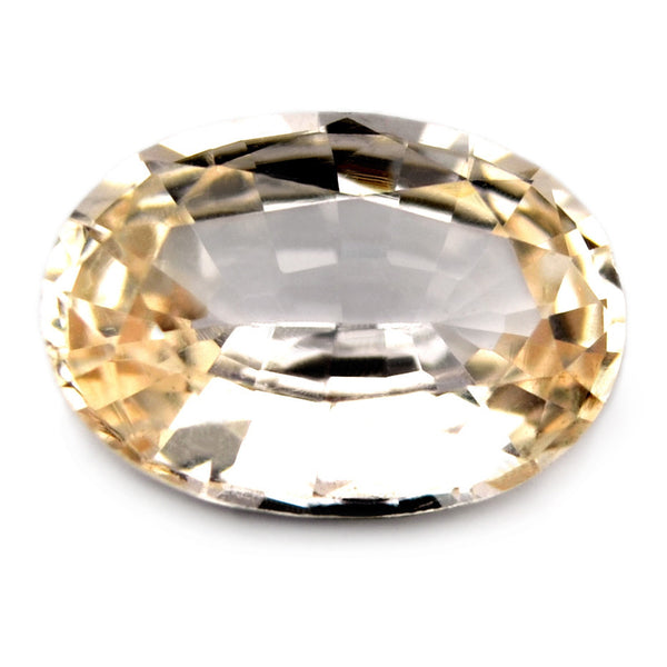 Certified Natural Unheated 0.64ct Ceylon White Sapphire - sapphirebazaar - 1