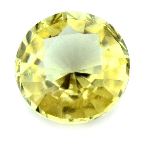 0.42 ct Certified Natural Yellow Sapphire