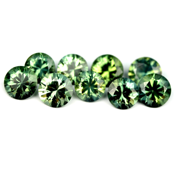 Certified Natural 3.95ct Matching Green Sapphires - sapphirebazaar - 1